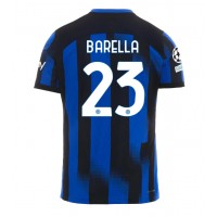 Camisa de time de futebol Inter Milan Nicolo Barella #23 Replicas 1º Equipamento 2023-24 Manga Curta